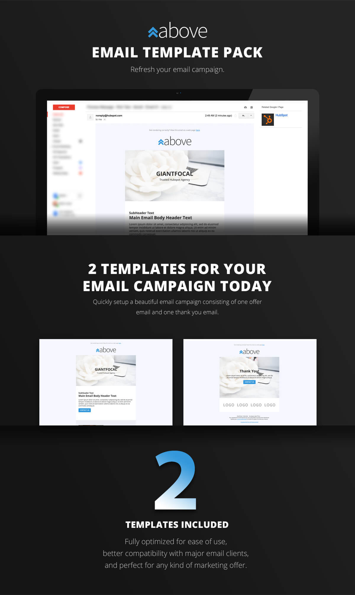 HubSpot B2B email template