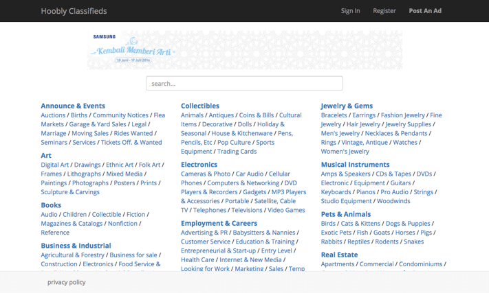 Classified Ads, Olx, Job posting, Buy and Sell