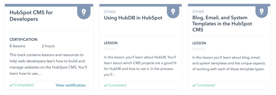 hubspot certifications