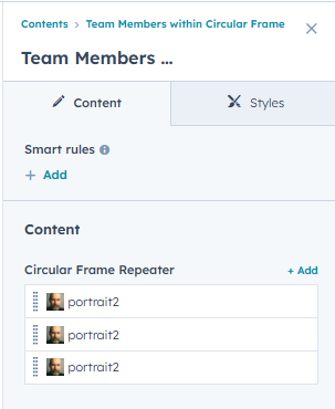 Team Members within Circular Frame - 3