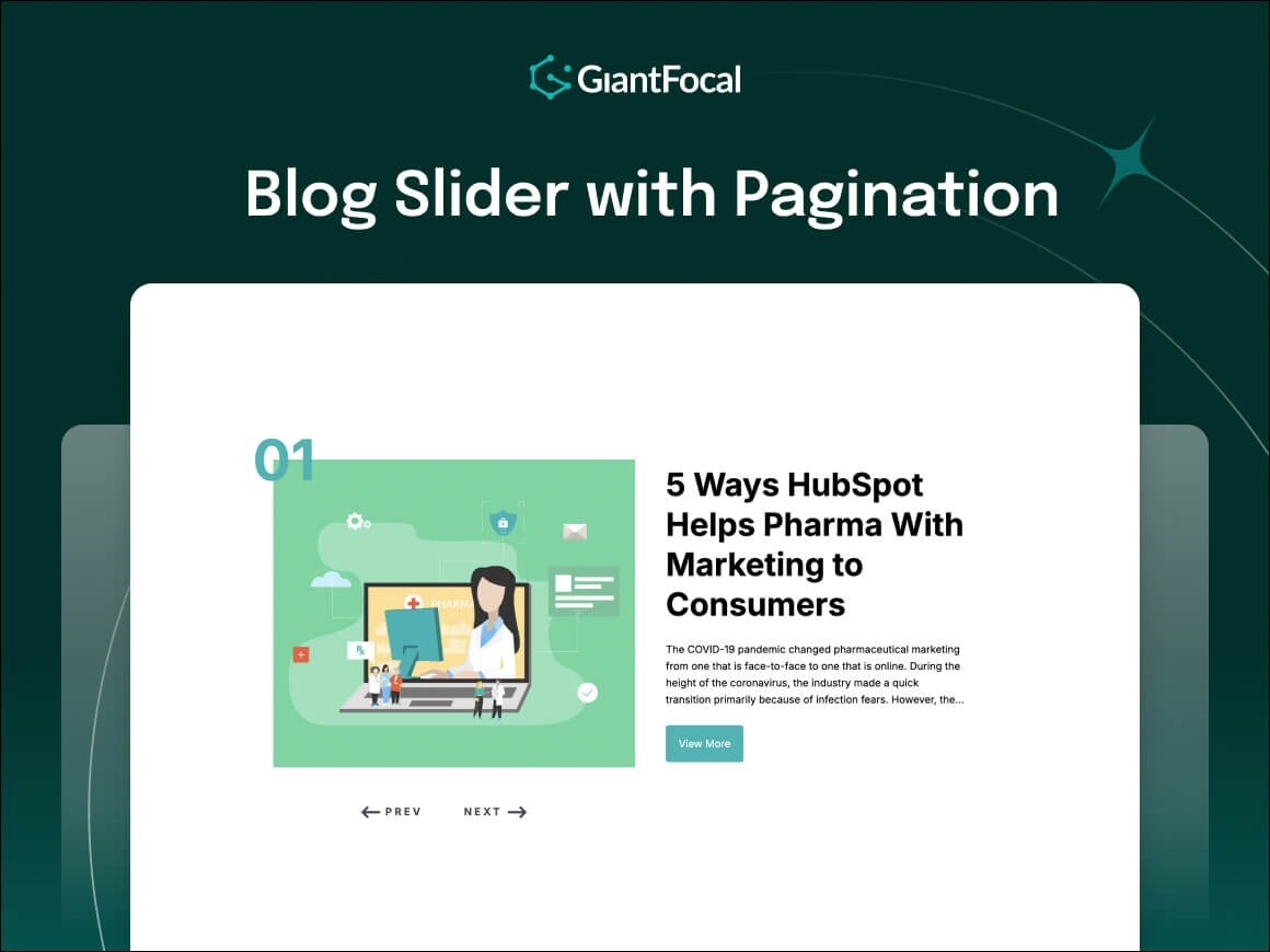 Blog Slider with Pagination