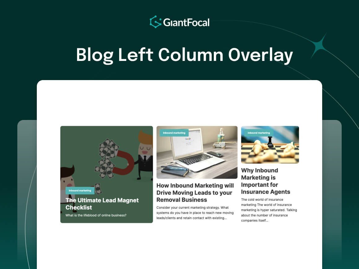 Blog Left Column Overlay