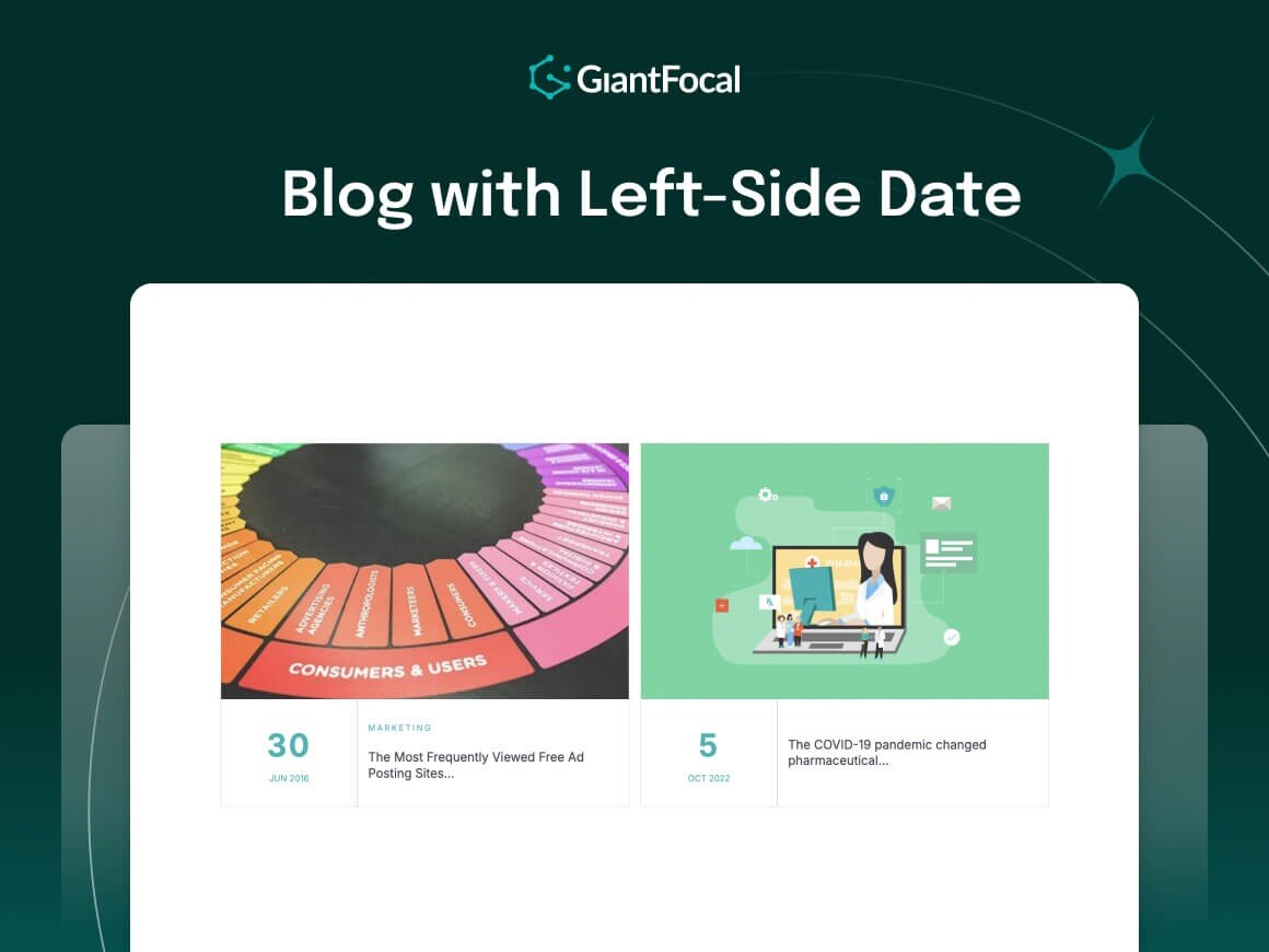 Blog with Left-Side Date