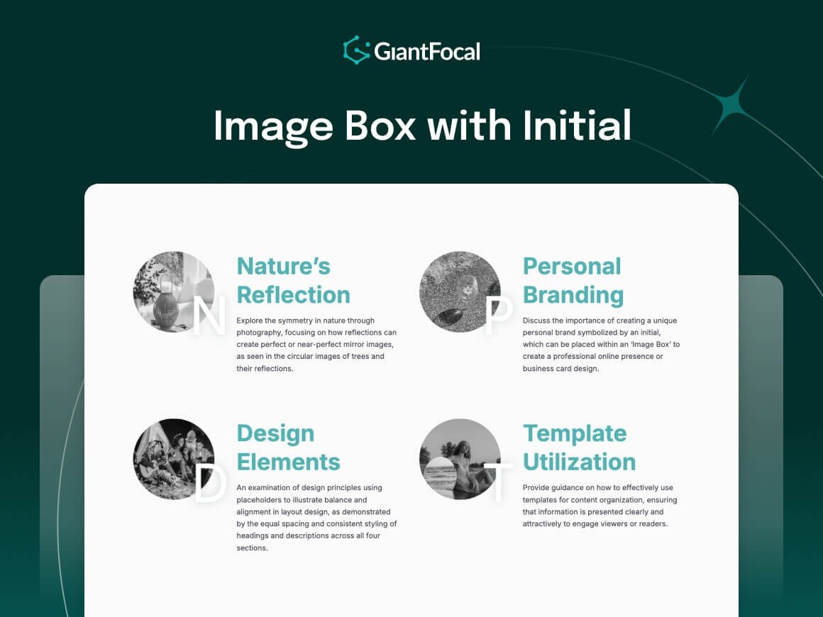 Image Box with Initial