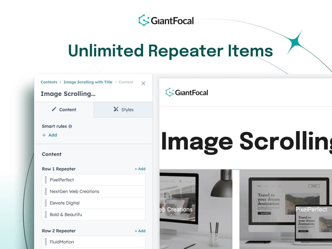 Unlimited Repeater Items