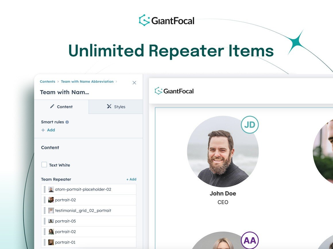 Unlimited Repeater Items
