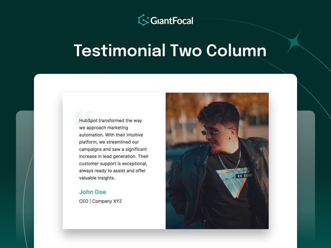 Testimonial Two Column
