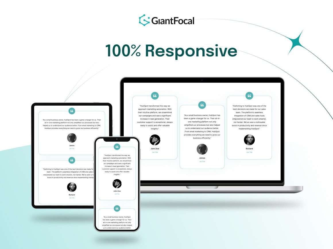 100% Responsive