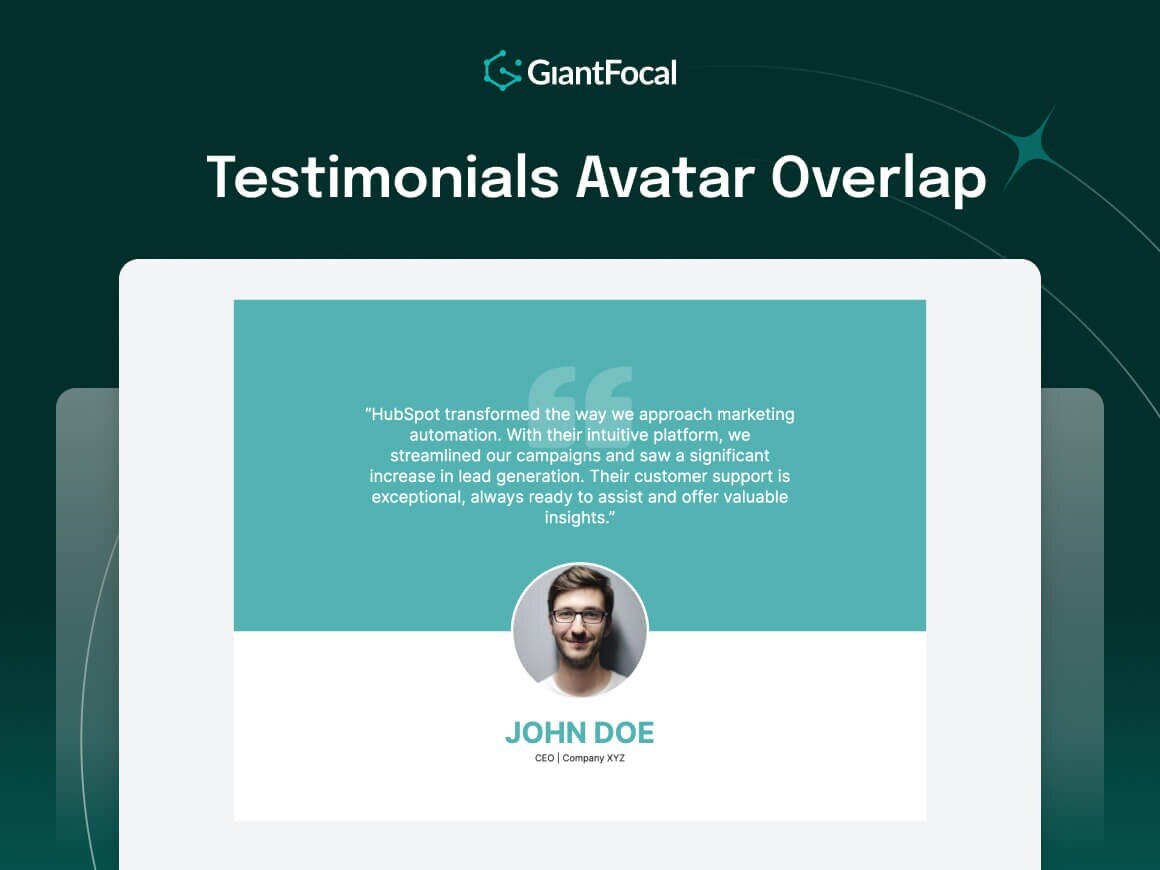 Testimonials Avatar Overlap